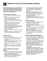 Preview for 13 page of Frigidaire FDBL955BS0 Use And Care Manual