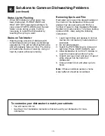 Preview for 15 page of Frigidaire FDBL955BS0 Use And Care Manual