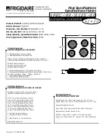 Frigidaire FEC30C4HS Specifications preview