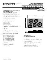 Frigidaire FEC32C4HC Specifications preview