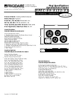 Preview for 1 page of Frigidaire FEC32C4HS Specifications