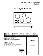 Preview for 1 page of Frigidaire FEC32S6A Factory Parts Catalog