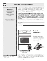 Preview for 2 page of Frigidaire FEF316BSF Use & Care Manual