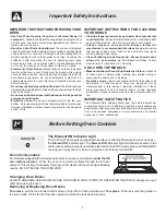 Preview for 4 page of Frigidaire FEF326AB - FEF326B - 30 Electric Range Use & Care Manual