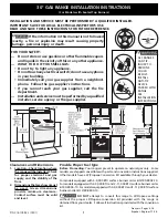 Frigidaire FEF334BGDJ Installation Instructions Manual preview