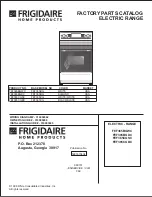 Frigidaire FEF365BGDC Factory Parts Catalog preview