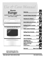 Frigidaire FEF366ASC Use & Care Manual preview