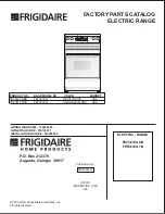 Preview for 1 page of Frigidaire FEF367CGTB Factory Parts Catalog