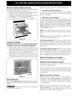 Preview for 7 page of Frigidaire FEF450WFDA Installation Instructions Manual