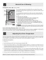 Preview for 18 page of Frigidaire FEFL63FSB Use & Care Manual