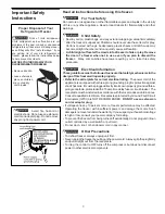 Preview for 3 page of Frigidaire FFC0513D Use And Care Manual