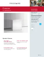 Frigidaire FFCH09M5M W Specifications preview