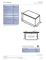 Preview for 2 page of Frigidaire FFCH09M5M W Specifications