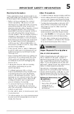 Preview for 5 page of Frigidaire FFCL1542AW Use & Care Manual