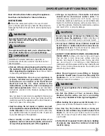 Preview for 3 page of Frigidaire FFEC2605L Use & Care Manual