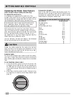 Preview for 10 page of Frigidaire FFEC3225L B Use & Care Manual