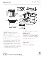 Preview for 3 page of Frigidaire FFED3005LW Specifications