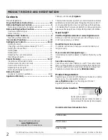 Preview for 2 page of Frigidaire FFEF3011L W Use & Care Manual