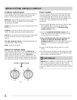 Preview for 8 page of Frigidaire FFEF3011L W Use & Care Manual