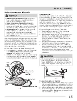 Preview for 15 page of Frigidaire FFEF3011L W Use & Care Manual