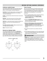 Preview for 9 page of Frigidaire FFEF3015LBA Use & Care Manual