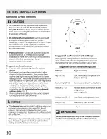 Preview for 10 page of Frigidaire FFEF3015LBA Use & Care Manual