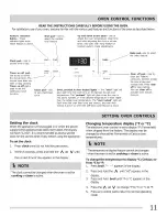 Preview for 11 page of Frigidaire FFEF3015LBA Use & Care Manual