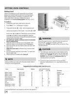 Preview for 14 page of Frigidaire FFEF3015LBA Use & Care Manual