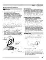 Preview for 19 page of Frigidaire FFEF3015LBA Use & Care Manual