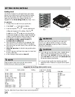 Preview for 14 page of Frigidaire FFEF3015LM Use & Care Manual