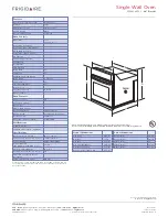 Preview for 2 page of Frigidaire FFEW2425LS Specifications