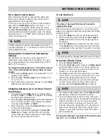 Preview for 9 page of Frigidaire FFEW2725L S Use & Care Manual