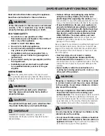 Preview for 3 page of Frigidaire FFGC3010 Use And Care Manual