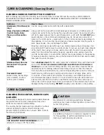 Preview for 8 page of Frigidaire FFGC3010 Use And Care Manual