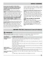 Preview for 9 page of Frigidaire FFGC3010 Use And Care Manual