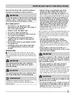 Preview for 3 page of Frigidaire FFGC3626SB Use & Care Manual