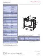 Preview for 2 page of Frigidaire FFGS3025L S Specifications