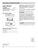 Preview for 2 page of Frigidaire FFGS3025LBA Use & Care Manual