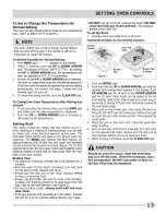 Preview for 13 page of Frigidaire FFGS3025LBA Use & Care Manual