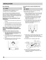 Preview for 6 page of Frigidaire FFHS2311LB0 Use & Care Manual