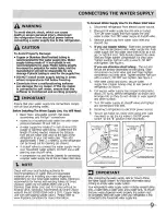 Preview for 9 page of Frigidaire FFHS2311LB0 Use & Care Manual