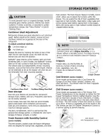 Preview for 13 page of Frigidaire FFHS2311LB0 Use & Care Manual