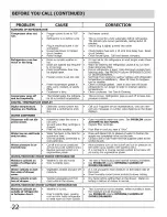 Preview for 22 page of Frigidaire FFHS2311LB0 Use & Care Manual