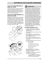 Preview for 21 page of Frigidaire FFHS2612LSB Use & Care Manual