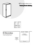 Frigidaire FFU11FK0DW Factory Parts Catalog preview