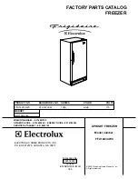 Preview for 1 page of Frigidaire FFU14C3CW0 Factory Parts Catalog