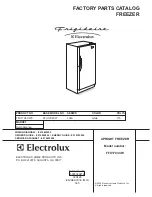 Preview for 1 page of Frigidaire FFU17C4CW Factory Parts Catalog