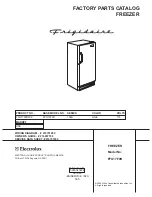 Preview for 1 page of Frigidaire FFU17F9H Factory Parts Catalog