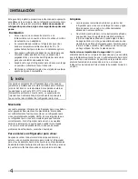 Preview for 4 page of Frigidaire FFWC35F4LB (Spanish) Uso Y Cuidado