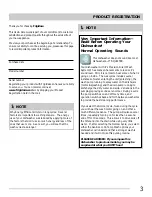 Preview for 3 page of Frigidaire FGBD2431NB Use & Care Manual